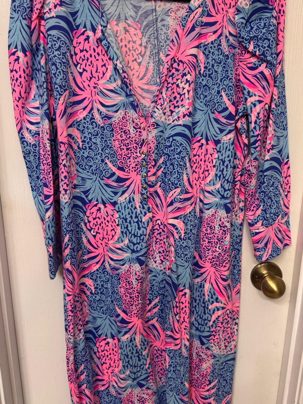 Lilly Pulitzer Marlie Dress in "Borealis Blue Tropic Down Low"